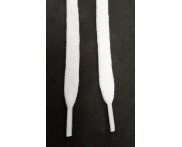 Cadarço Chato 10 mm - 50 pares - BRANCO - 100 cm - 100% Algodão - Ref. CA 3214